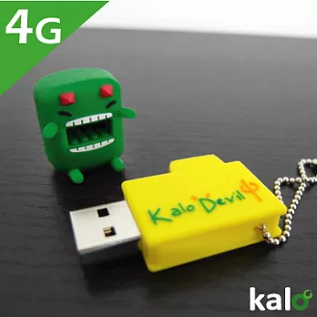 KALO 卡樂創意 造型隨身碟USB 聖誕交換禮物-4GB綠黃瓜惡魔