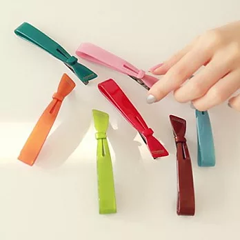 AmaZing 韓劇明星壓克力鴨嘴髮夾 (6色可選)粉紅