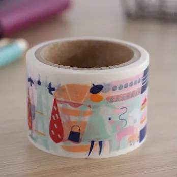 【Aimez le style】寬版和紙膠帶_微秋巴黎散道