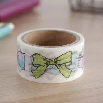 【Aimez le style】和紙膠帶_法式女孩蝴蝶結