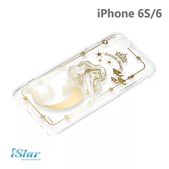 【日本 PGA iJacket】 正版迪士尼 iPhone6/6S 透明金箔系列硬殼 026-028美人魚