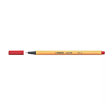 STABILO 德國天鵝牌 point 88系列 0.4mm 簽字筆 1盒10支入 (紅色)