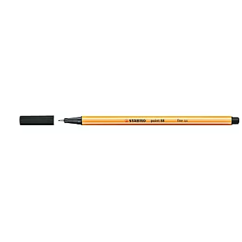 STABILO 德國天鵝牌 point 88系列 0.4mm 簽字筆 1盒10支入 (黑色)