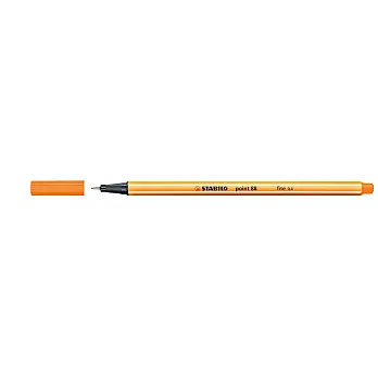 STABILO 德國天鵝牌 point 88系列 0.4mm 簽字筆 1盒10支入 (橘色)