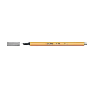 STABILO 德國天鵝牌 point 88系列 0.4mm 簽字筆 1盒10支入 (淺灰色)