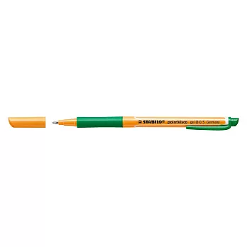 STABILO 德國天鵝牌 pointVisco XF 0.5mm 極細 中性筆 一盒10支入 (綠色)
