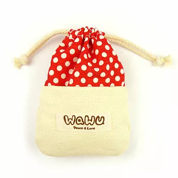 WaWu 小束口袋/小物包(利歐長大菇配色)