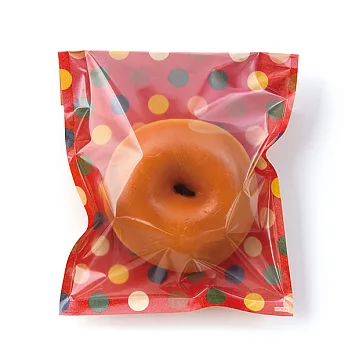 MIDORI玩色紙透明收納袋(M)-牛皮紙 繽紛圓點