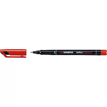 STABILO 德國天鵝牌 OHPen universal 永久性萬用油性筆 1盒10支入 紅色 0.4mm