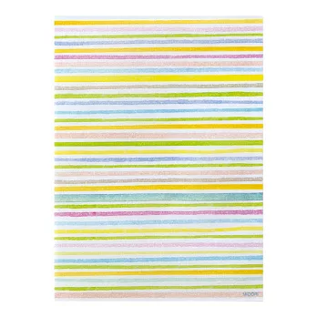 MIDORI玩色紙玻璃紙半透明收納袋(S)-水彩線條 水藍