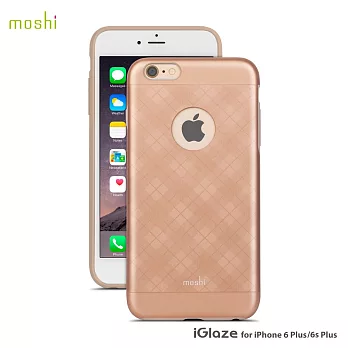 Moshi iGlaze for iPhone 6 Plus 超薄時尚保護背殼菱格金