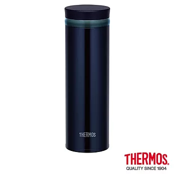 【THERMOS 膳魔師】超輕量 旋蓋式不鏽鋼真空保溫杯0.5L(JNO-500-BK)黑色