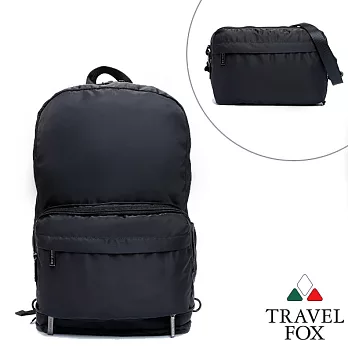 Travel Fox 旅狐百變系列側背/後背包(黑)(TB683-01)黑色