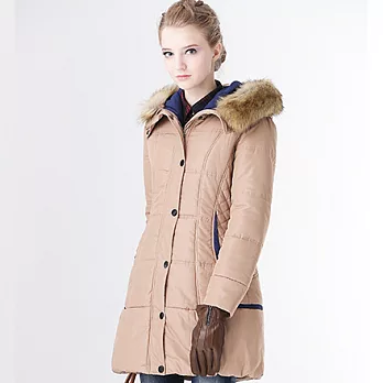 【模兒空間AMOR SPACE】S2023明星風采窈窕舖棉大衣(共2色)M卡其