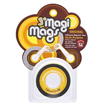 3+ Magi Mags 磁鐵膠帶 19mm x 5M 霓虹系列霓虹黃