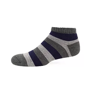 【 PuloG 】條紋氣墊裸襪-L-紫藍灰