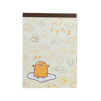 《Sanrio》蛋黃哥A6便條本(元氣萬歲)