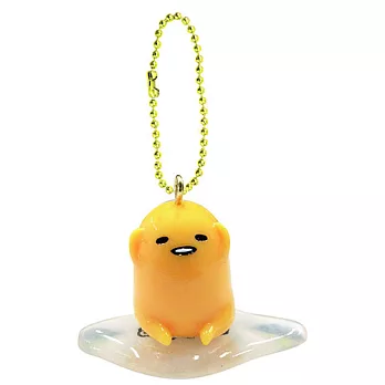《Sanrio》蛋黃哥晶瑩塑膠立體造型吊鍊(敲頭撒嬌蛋)