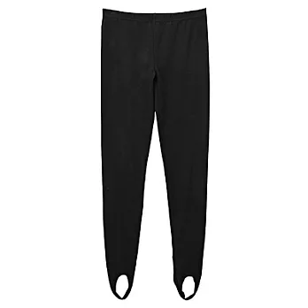 [MUJI無印良品]女棉混天竺(抗菌防臭)涼感踩腳褲M黑色