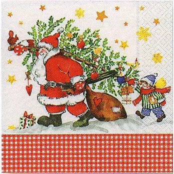 《Paper+Design》餐巾紙-Santas little helper聖誕老人的小幫手