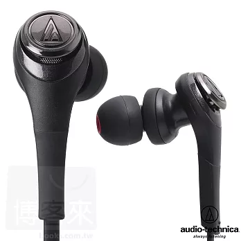 鐵三角 ATH-CKS550 黑色 BK 壓倒性的躍動低頻 耳道式耳機黑色