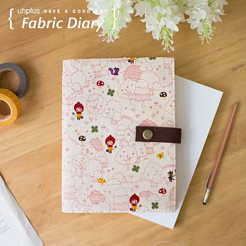 uhplus Fabric Diary 布手帳- 手繪森林小紅帽