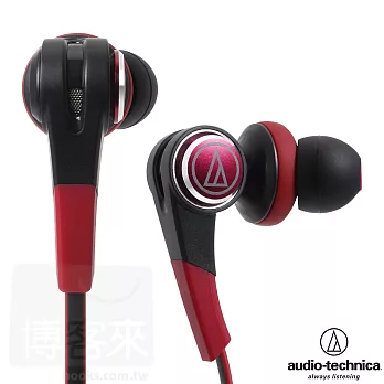 鐵三角 ATH-CKS770 紅色 洗鍊的音響設計 前所未有的低頻 耳道式耳機紅色