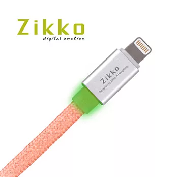 zikko LED 發光 Lightning充電傳輸線玫瑰金