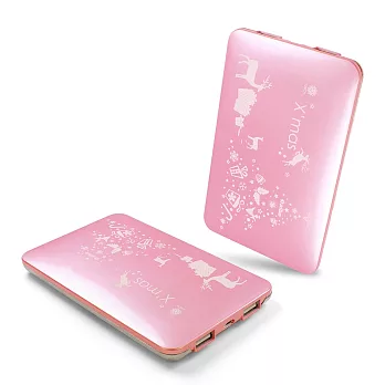 【聖誕限量版】繽紛聖誕 12000+型 行動電源(ATL電芯)粉紅