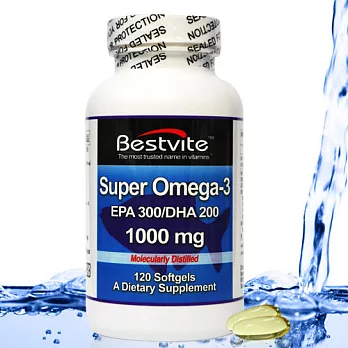 【美國BestVite】必賜力超級OMEGA-3魚油膠囊 (120顆)