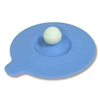 【OMORY】防漏矽膠杯蓋(可夾式橘子頭造型-2入)藍底+白橘子