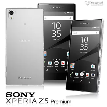 【Metal-slim】 Sony Xperia Z5Premium 高抗刮 PC 透明系新型保護殼透明