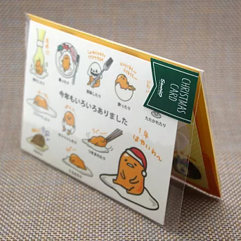 【日本製 】蛋黃哥 ~ X’mas 立體卡片【日本同步品，平行輸入】