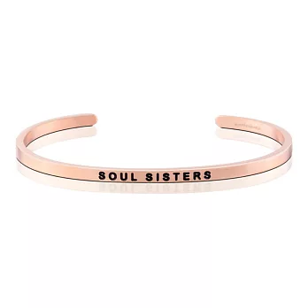 MANTRABAND 美國悄悄話手環 Soul Sisters 閨密 閨蜜 玫瑰金