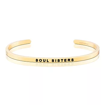 MANTRABAND 美國悄悄話手環 Soul Sisters 閨密 閨蜜 金色