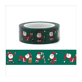 知音文創 X 聖誕短碼紙膠帶/ 聖誕老人字母