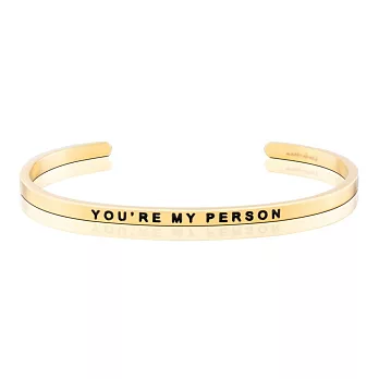 MANTRABAND 美國悄悄話手環You are my person 金色