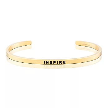 MANTRABAND 美國悄悄話手環 INSPIRE 擁有啟發人心的力量 金色