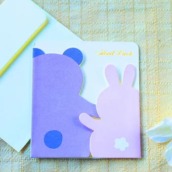 紙雕創意卡片‧友誼卡‧熊&兔
