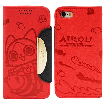 Aztec 艾路貓 Samsung Note3 掀蓋式皮套 手機殼-大貓紅