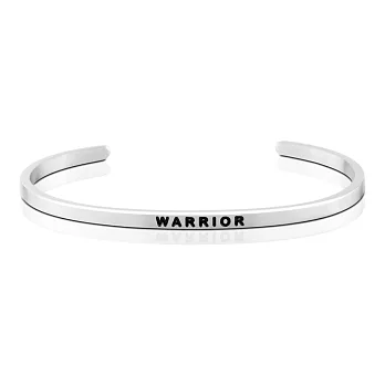 MANTRABAND 美國悄悄話手環 Warrior 真正的戰士 銀色