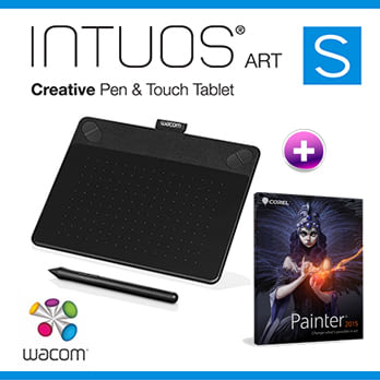 Wacom INTUOS Art Pen & Touch (S) CTH-490 K0-CX 藝術(黑)+ Painter2016(專案版)