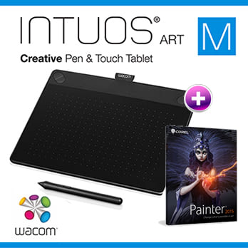Wacom INTUOS Art Pen & Touch (M) CTH-690 K0-CX 藝術(黑)+ Painter2015(專案版)