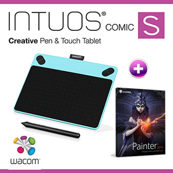 Wacom INTUOS Comic Pen & Touch (S) CTH-490 B1-CX 動漫(藍)+ Painter2015(專案版)