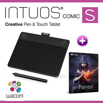 Wacom INTUOS Comic Pen & Touch (S) CTH-490 K1-CX 動漫(黑)+ Painter2015(專案版)