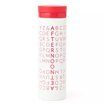 【Afternoon Tea】AtoZ字母攜帶式保溫瓶0.5L白色
