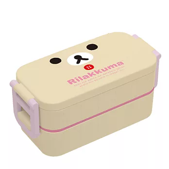 San-X 拉拉熊我愛生活系列雙層便當盒。懶妹