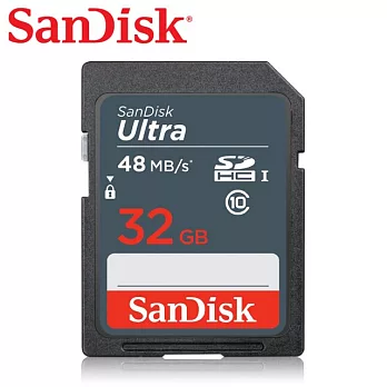 【SanDisk】Ultra SDHC/SDXC UHS-I 32G 記憶卡(每秒48MB)