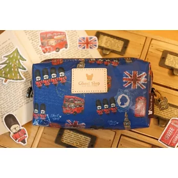 鬼畫福 手拿化妝包-英倫法鬥