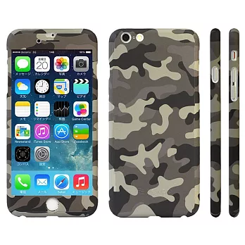 ZENDO NanoSkin iPhone 6/6S (4.7) 專用全機包覆保護殼 - 霧面迷彩灰